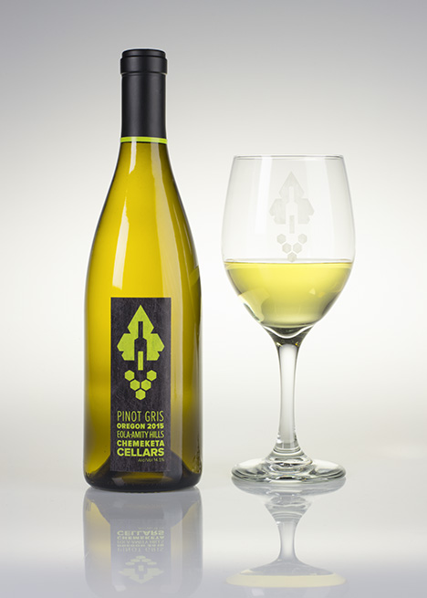 Chemeketa Cellars Wine Bottle Label Design