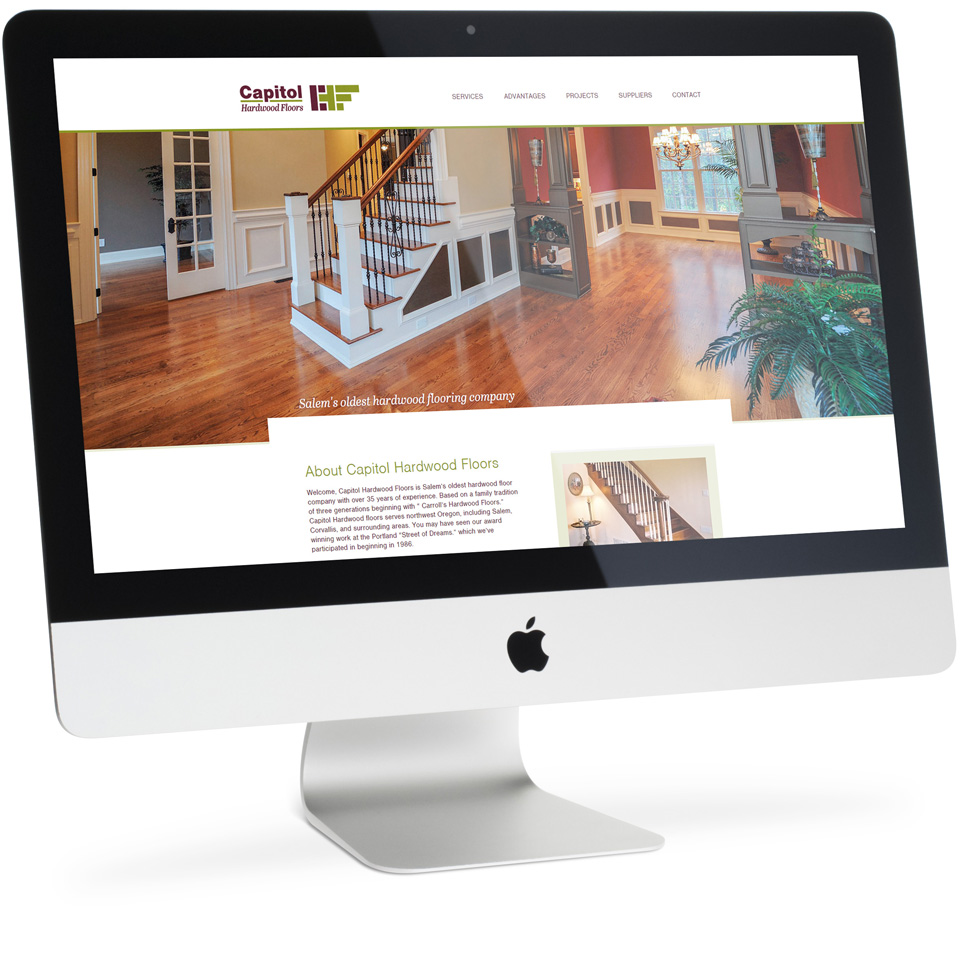 Capitol Hardwood Floors Website Design